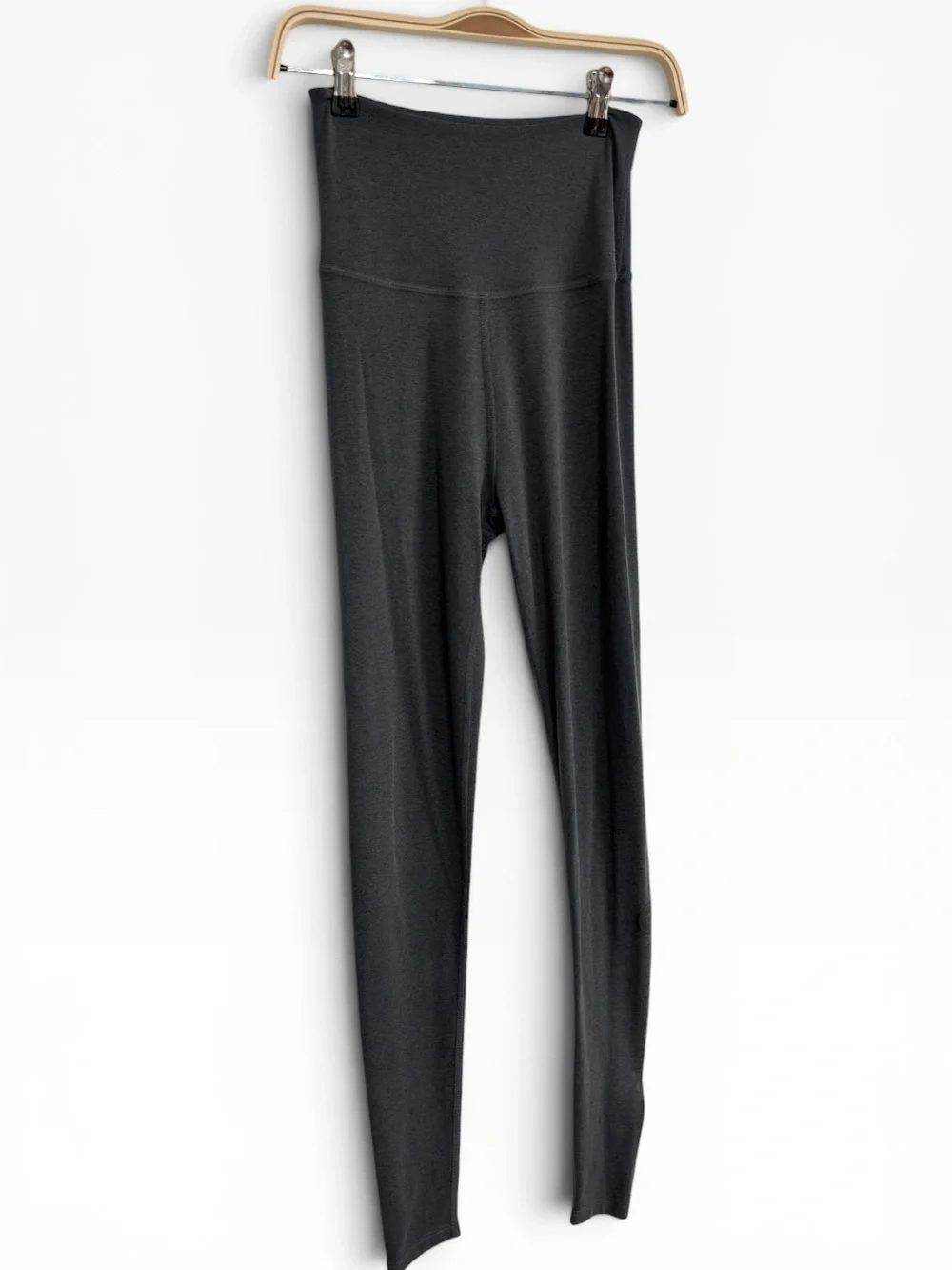 Pure Barre x Beyond Yoga High Waisted Charcoal Leggings Buttery Soft Medium Fit